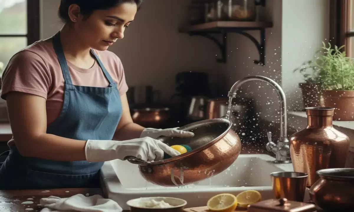 copper utensils cleaning tips