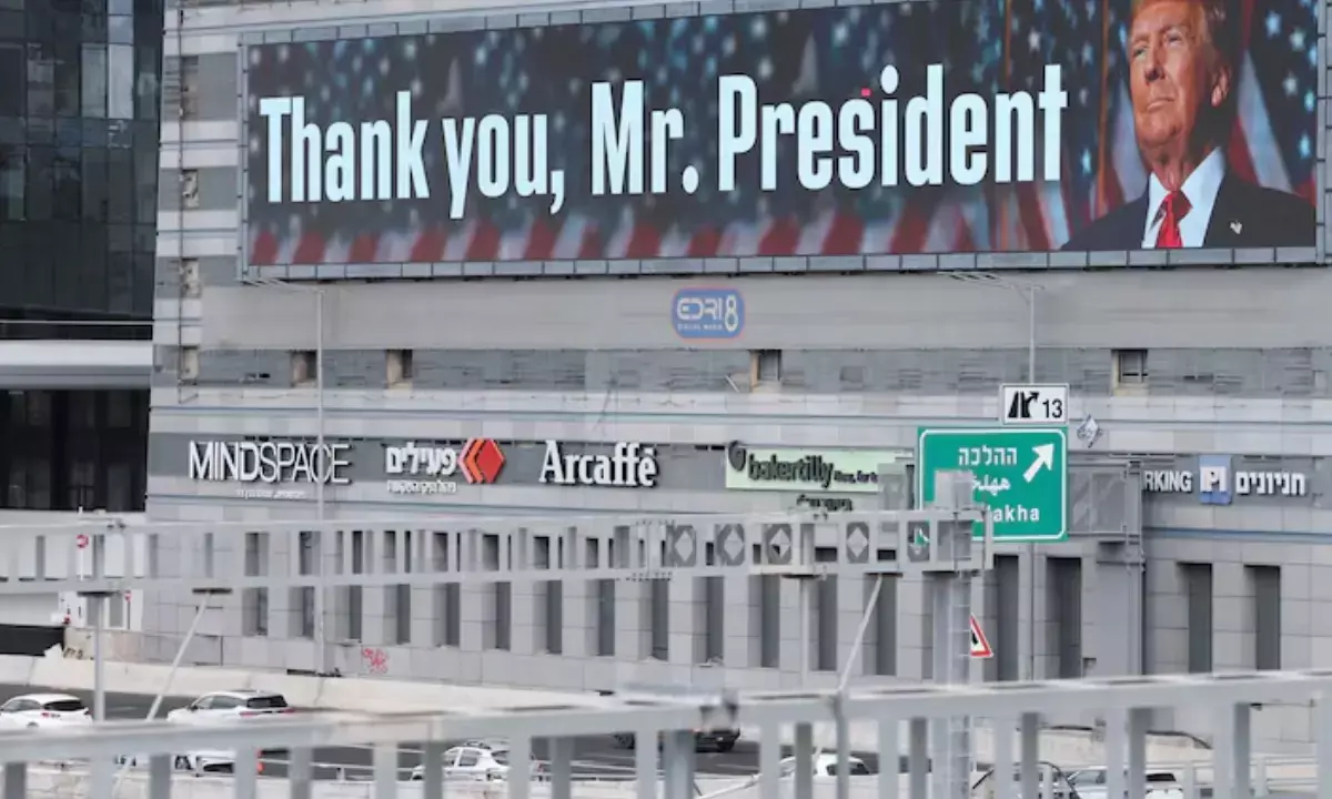 गाजा में बंदियों की रिहाई शुरू, तेल अवीव में जगह- जगह लगे Thank You President के पोस्टर