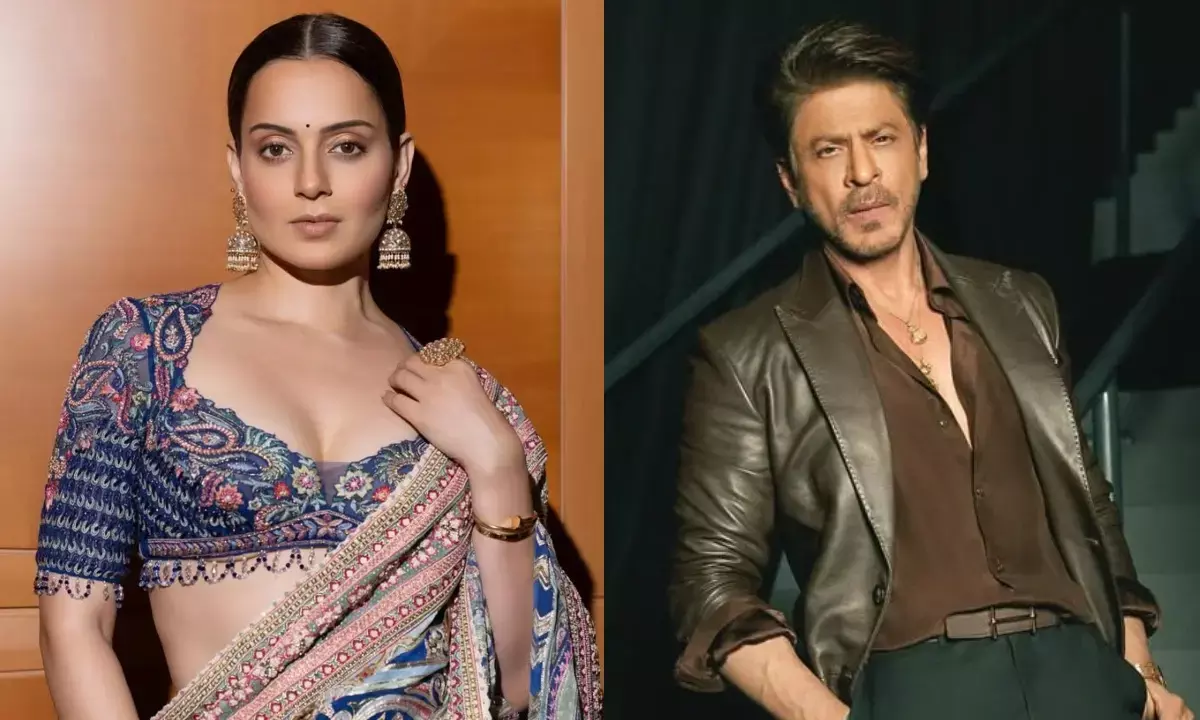 कंगना रनौत ने अपनी सफलता की तुलना शाहरुख खान से की।