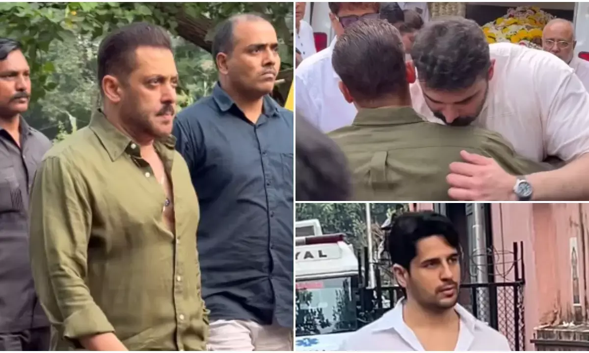पंकज धीर के अंतिम संस्कार में भावुक हुए सलमान खान, बेटे निकितन को लगाया गले, सिद्धार्थ-अरबाज समेत सितारे हुए शामिल