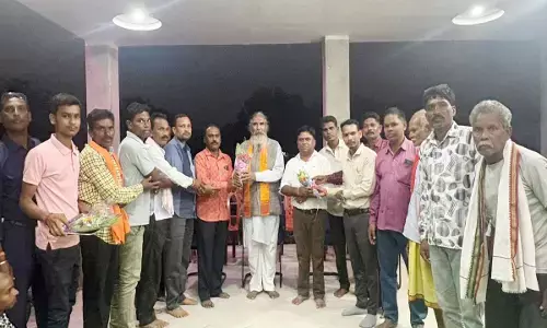 भुरसीडोंगरी पहुंचे कांकेर सांसद भोजराज नाग