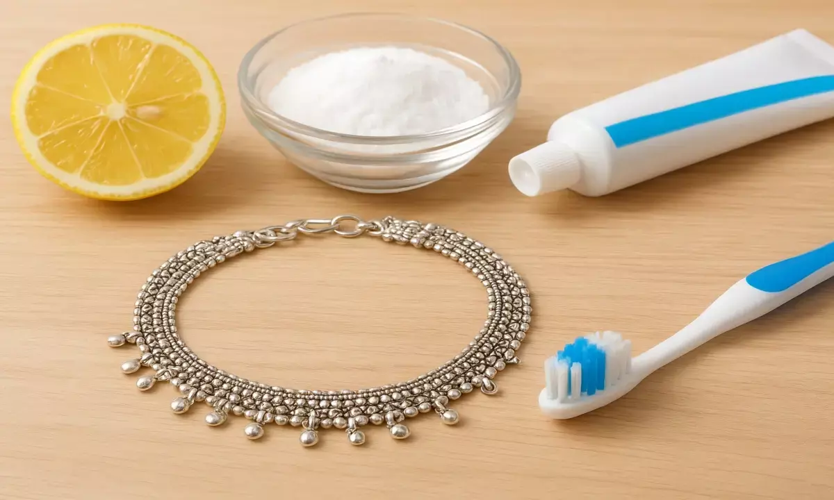 silver anklet cleaning tips