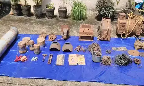 आंध्र प्रदेश- ओडिशा बार्डर पर भारी मात्रा में डंप सामग्री बरामद