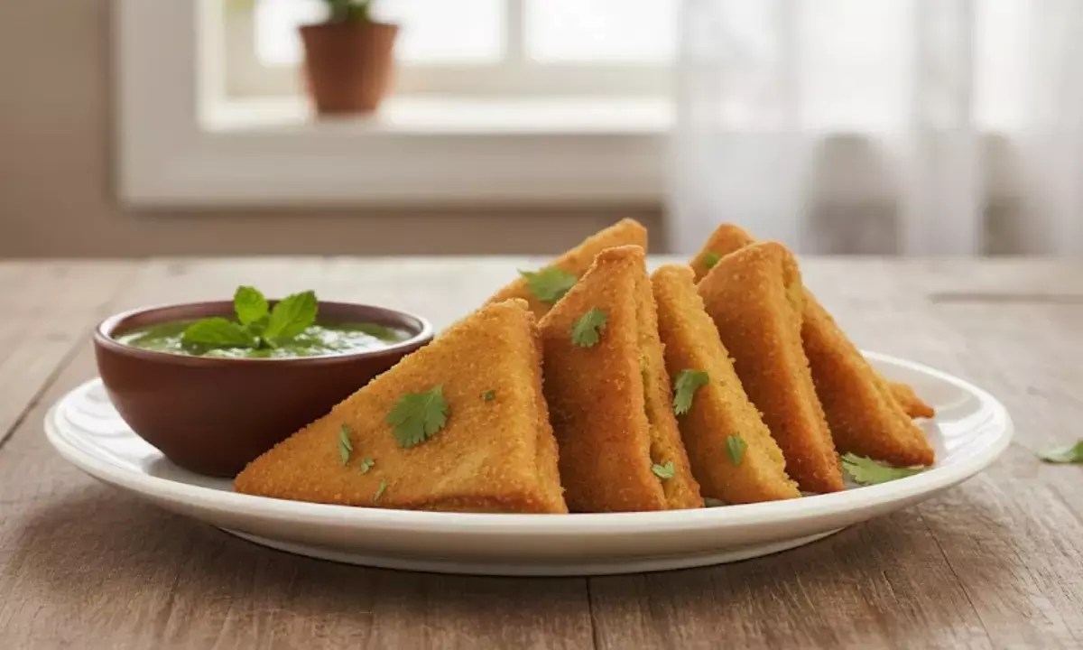 how to make bread samosa recipe