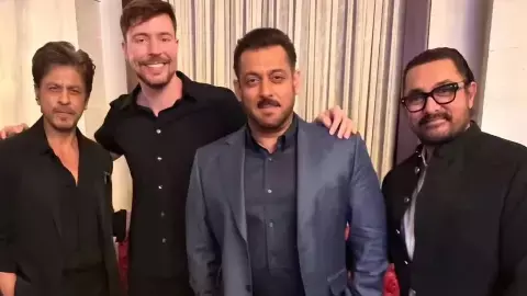 MrBeast के साथ एक फ्रेम में नजर आए शाहरुख, सलमान और आमिर खान, इंटरनेट पर वायरल हुई तस्वीर