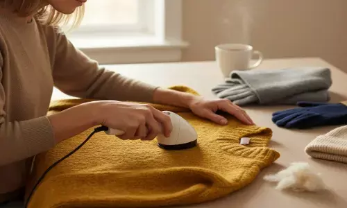 how to remove lint from woolen clothes