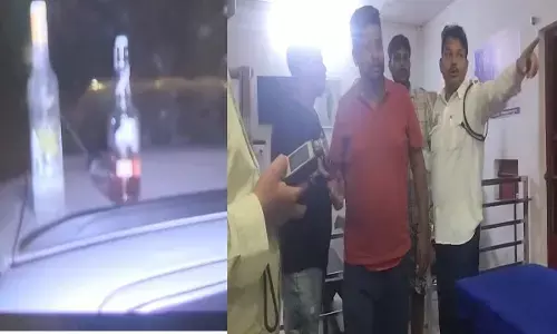 रईसजादों ने हाईव पर सजाई महफिल: हाईकोर्ट के करीब ही कर रहे थे दारू पार्टी , पुलिस ने दो को पकड़ा