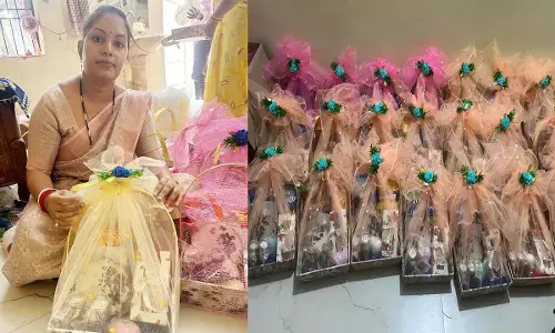 बिहान की दीदियों ने तैयार किए गिफ्ट हैंपर : संगिनी दिया ब्रांड नेम, आत्मनिर्भता की ओर बढे़ ग्रामीण महिलाओं के कदम