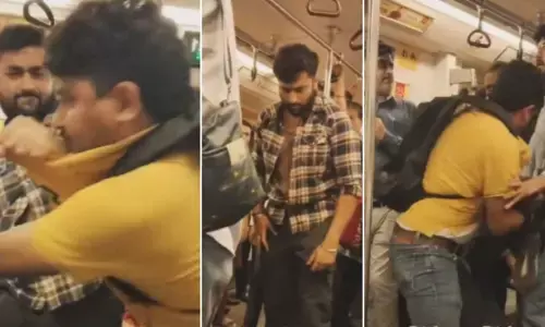 Delhi Metro Clash Viral Video