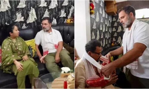 कांग्रेस सांसद राहुल गांधी ने गुवाहाटी में जुबीन गर्ग के परिवार से की मुलाकात