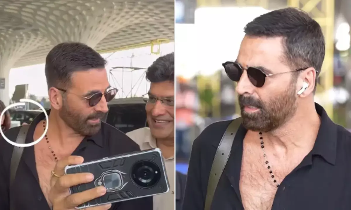 फैन ने अक्षय कुमार के कंधे पर रखा हाथ, एक्टर हुए नाराज, वीडियो वायरल