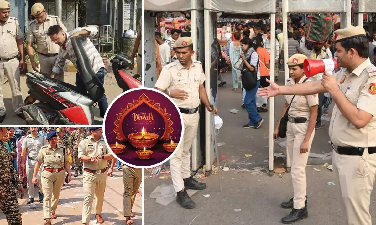 Delhi Police Security on Diwali