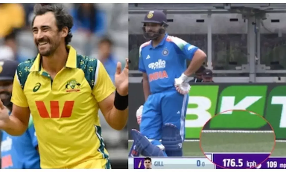 Mitchell starc rohit sharma fastest ball