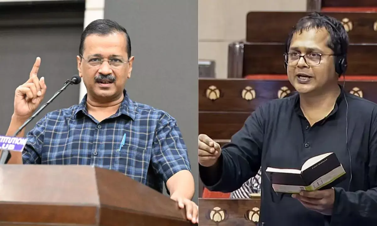 Arvind Kejriwal and TMC MP Saket Gokhale