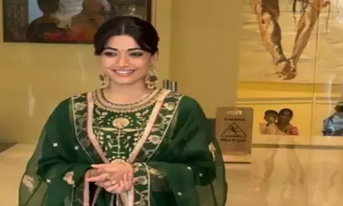 एक्ट्रेस रश्मिका मंदाना का खूबसूरत लुक