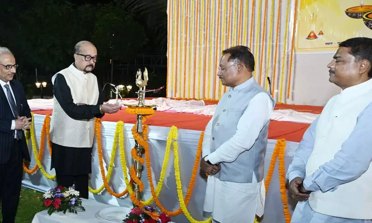 सीएम साय समेत अतिथियों ने दी राजयपाल को शुभकामनाएं