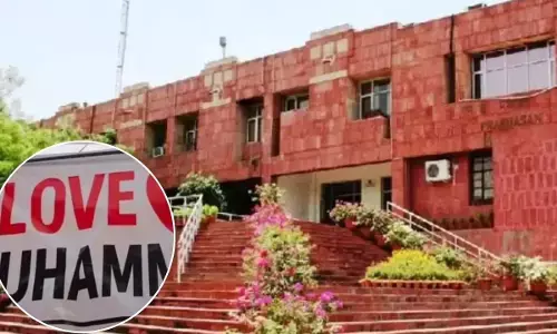 I love Mohammad posters pasted on walls of JNU