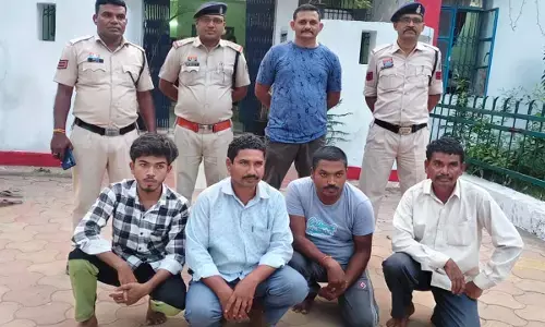 चार आरोपियों को गिरफ्तार कर कोर्ट में न्यायिक रिमांड पर पेश किया