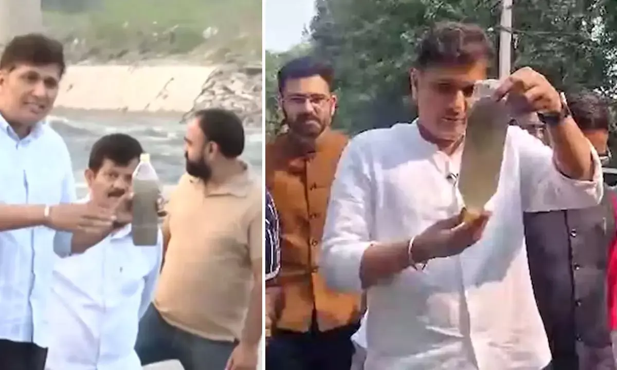 Saurabh Bhardwaj Collected Yamuna Water