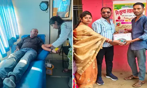 सरपंच की मानवीय पहल : कुरूद- सिलयारी में लगाया गया मेगा स्वास्थ्य शिविर, लोगों ने रक्तदान भी किया