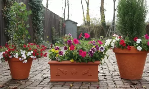 flower plants cultivation in home garden