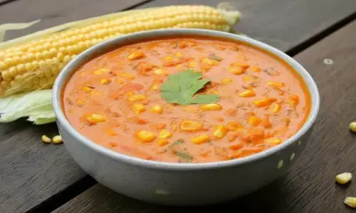 how to make corn masala curry recipe at home