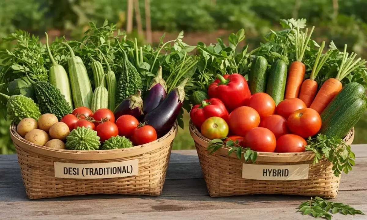 desi vs hybrid vegetables