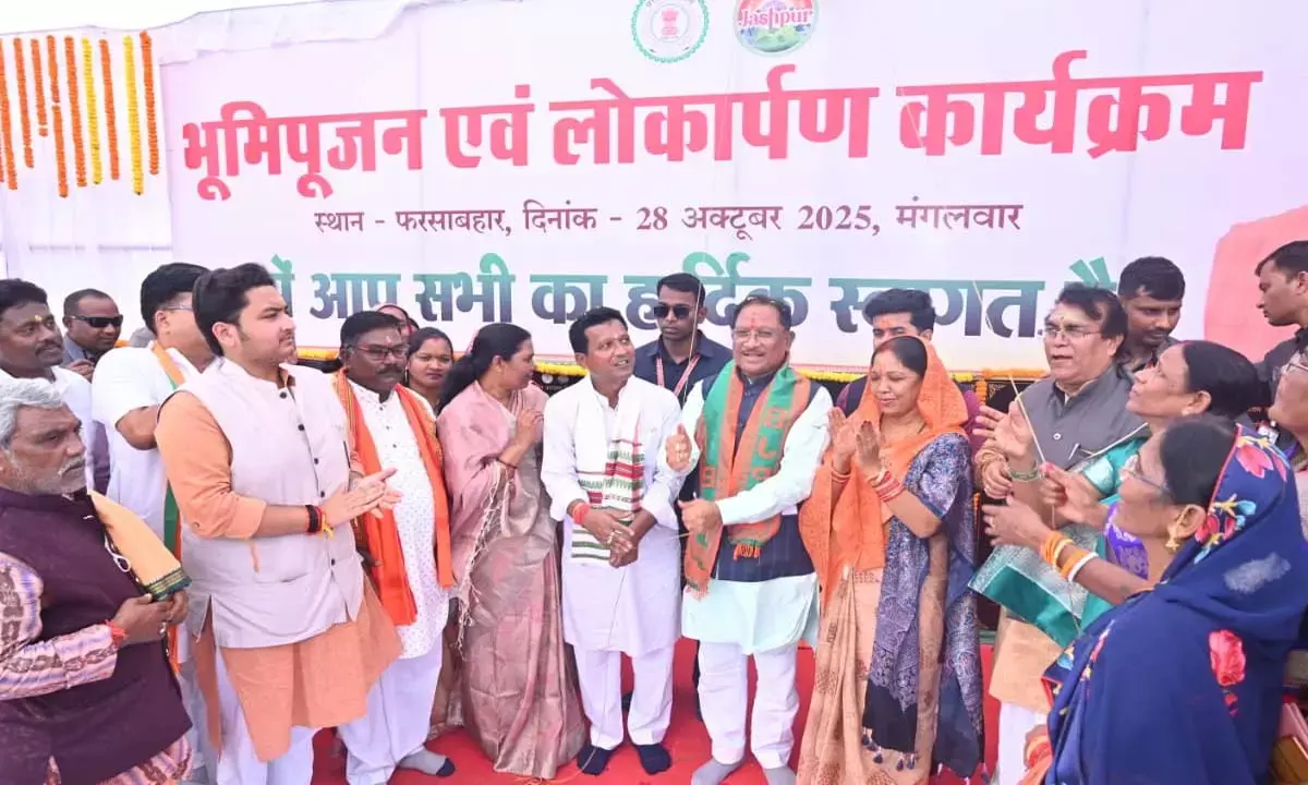 सीएम साय ने किया 13 विकास कार्यों का लोकार्पण और भूमिपूजन