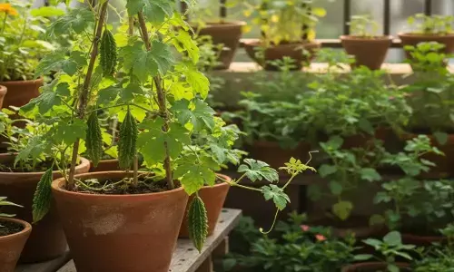 How to grow bitter gourd in pots