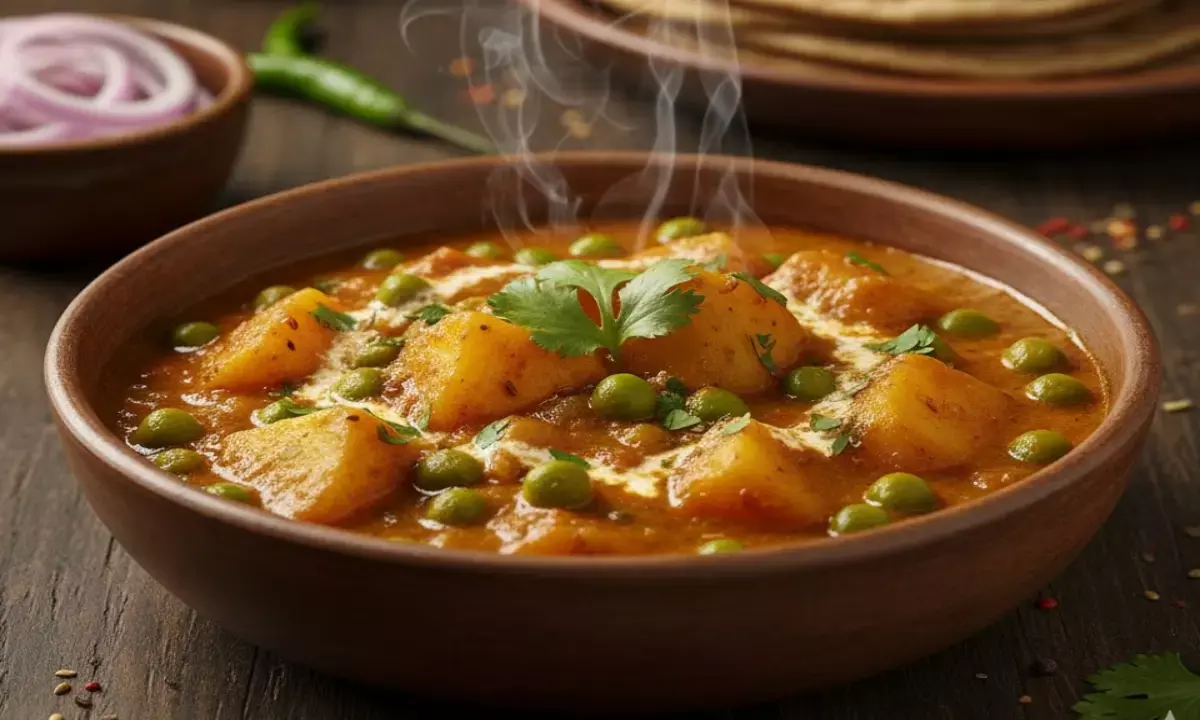 how to make aloo matar sabji