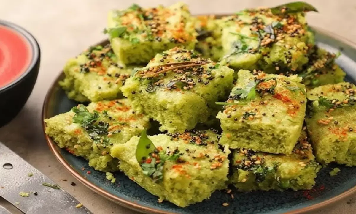 how to make matar dhokla