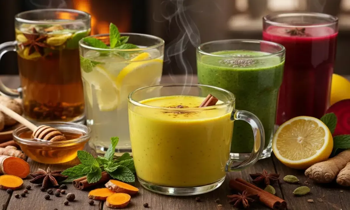how to make winter health drinks