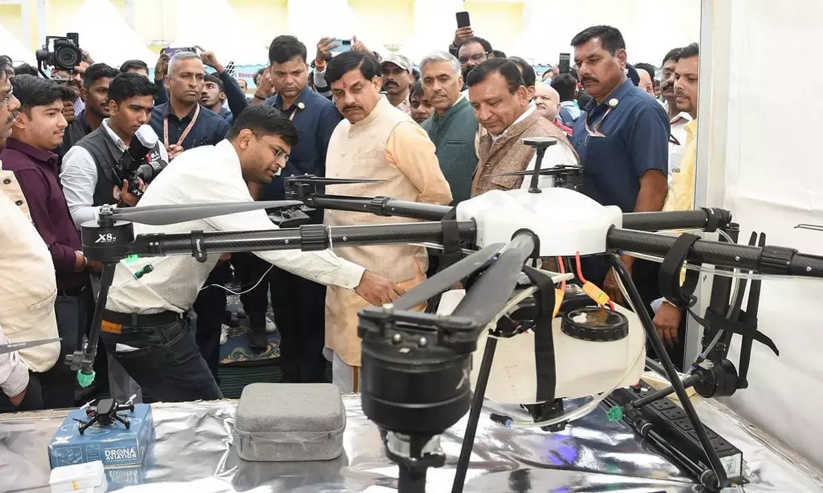 CM Dr. Mohan Yadav at the Drone Technology Workshop-Expo 2025 held in Bhopal CM Dr. Mohan Yadav at the Drone Technology Workshop-Expo 2025 held in Bhopal