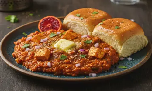 how to make paneer pav bhaji recipe at home