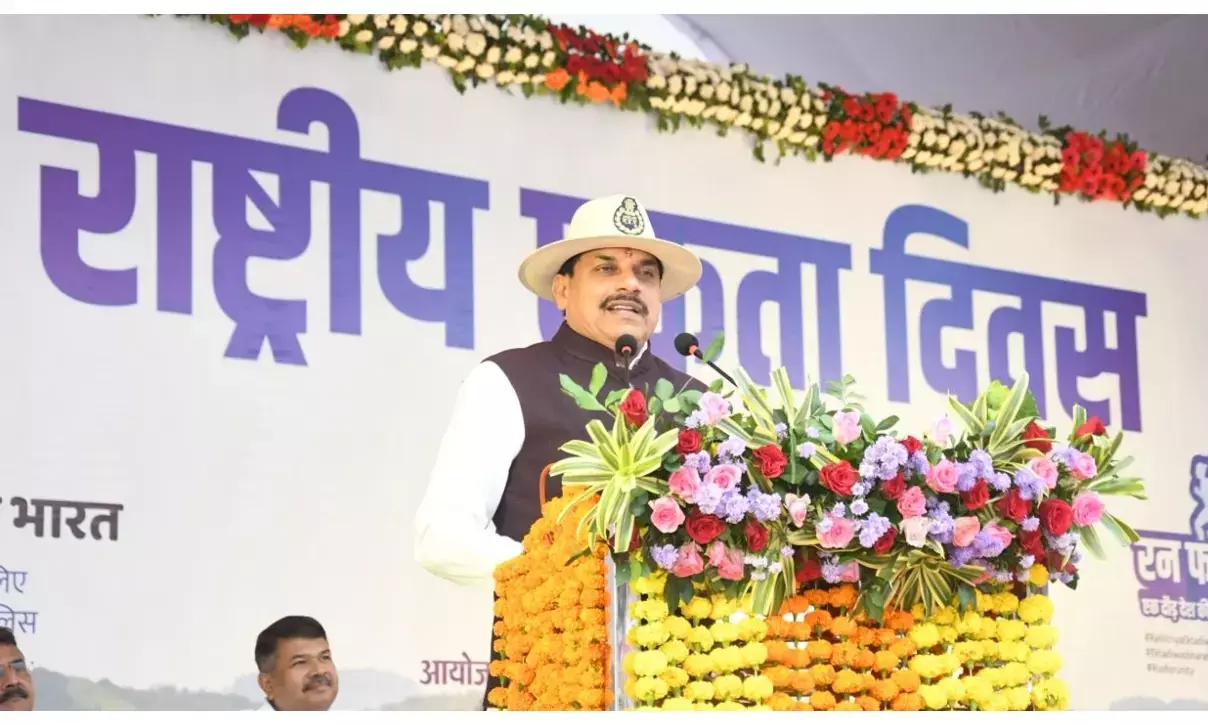 CM मोहन ने रन फॉर यूनिटी को दिखाई हरी झंडी, बोले- सरदार पटेल के मार्ग पर चलेंगे तो देश को कोई बुरी नजर से नहीं देखेगा