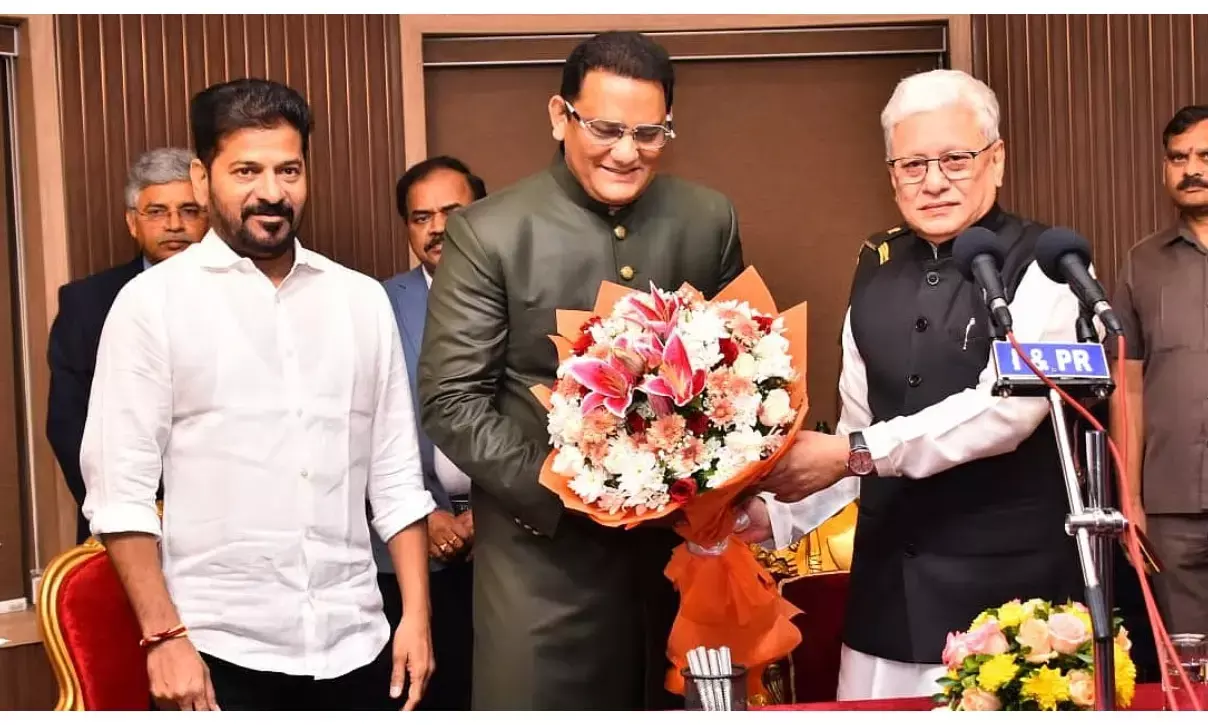 Telangana: Mohammad Azharuddin sworn in as Minister.