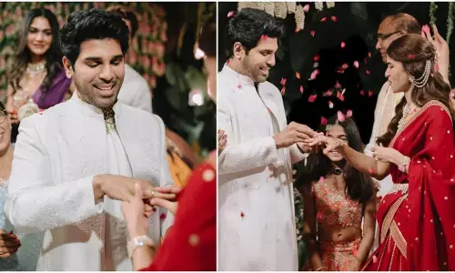 अभिनेता अल्लू सिरीश ने गर्लफ्रेंड नयनिका से सगाई की।