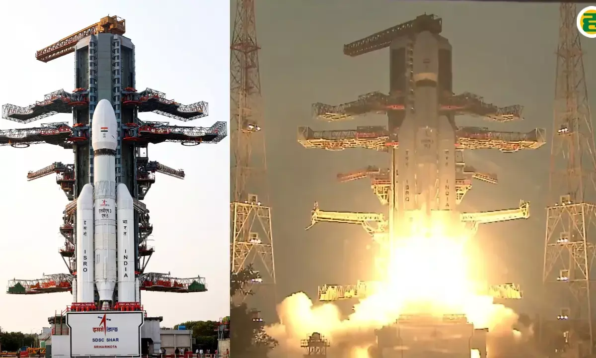 ISRO launches CMS-03: Indias heaviest communications satellite successfully reaches space.