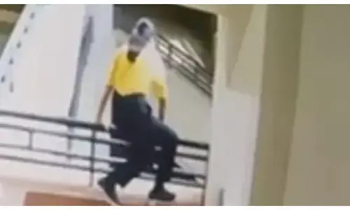 6वीं की छात्रा अमायरा की चौथी मंजिल से गिरकर मौत, CCTV फुटेज में कैद हुई घटना