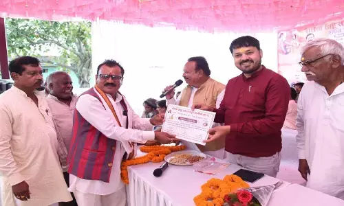 साहू समाज के शपथ ग्रहण समारोह में शामिल हुए MLA अनुज शर्मा : बोले- लोगों को नई दशा देना पदाधिकारियों की जिम्मेदारी