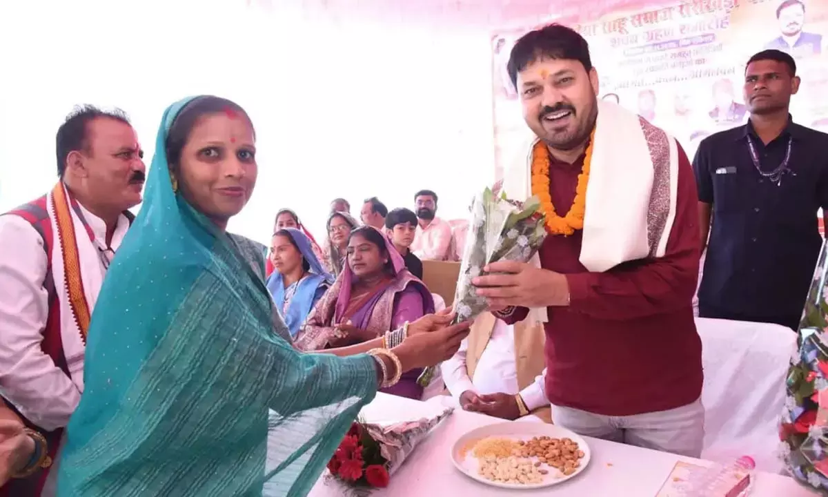 साहू समाज का शपथ ग्रहण समारोह