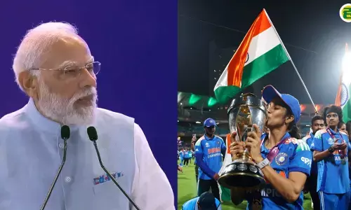PM Modi congratulated the Indian womens cricket team on their victory in the Womens World Cup, saying, We are proud of our womens team. PM Modi congratulated the Indian womens cricket team on their victory in the Womens World Cup, saying, We are proud of our womens team.