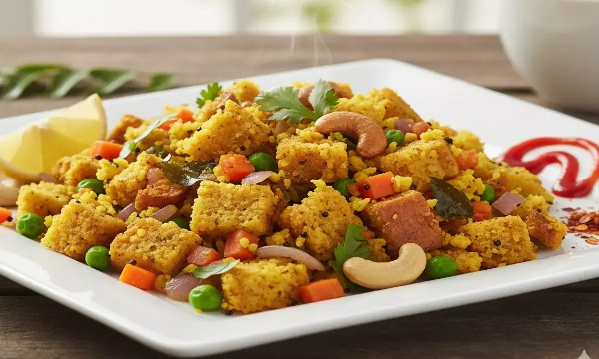 how to make bread upma