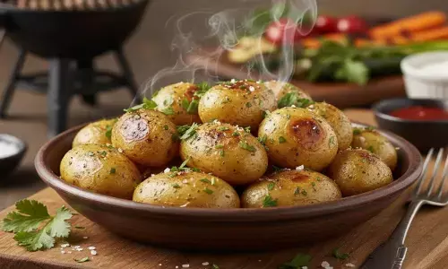 how to make Smoked Baby Potato party snacks recipe