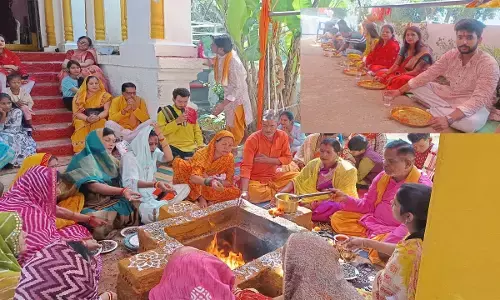 सवा लाख दीपों की ज्योति से आलोकित हुआ लक्ष्मीनारायण मंदिर