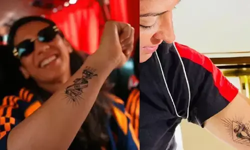 Harmanpreet Kaur Smriti Mandhana tattoo