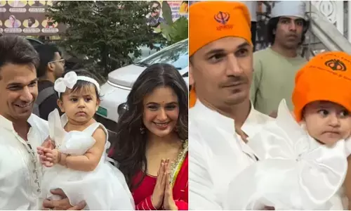 प्रिंस नरूला और युविका चौधरी ने पहली बार दिखाया अपनी बेटी एकलीन का चेहरा