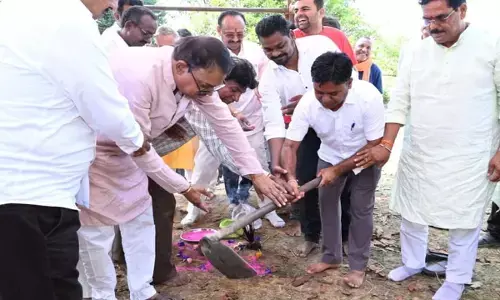 गौशाला शेड का भूमि पूजन