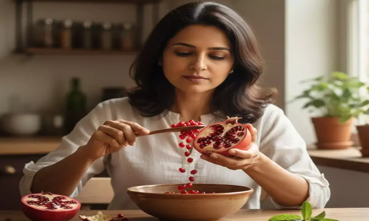 Pomegranate peeling hack