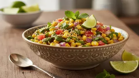 how to make sweet corn chaat